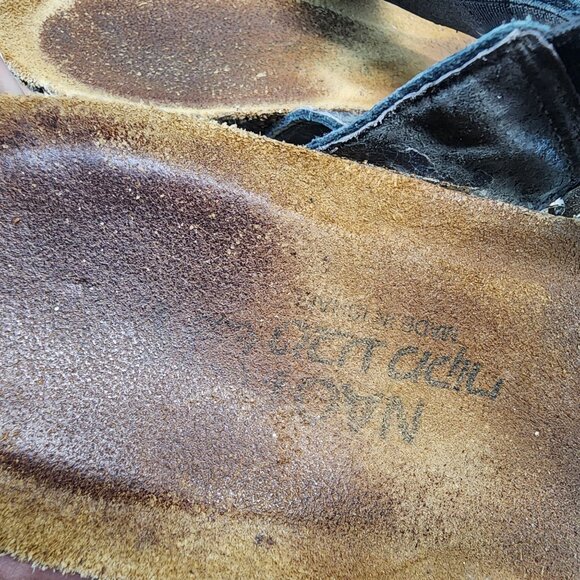 Naot Shoes Womens Size EU 38 US 7 Ashley Gold Metallic Leather Straps Sandals *G - Picture 11 of 14